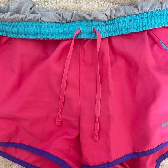 Nike Pink And Blue Running Shorts - Picture 5 of 5